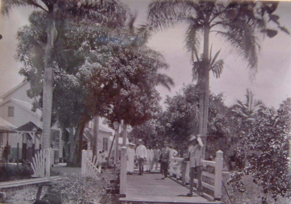 Bridge between asylum and staff quarters, Groot Chatillon, 1930