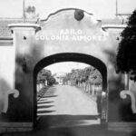 Entry to the colony - historical photograph