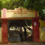 The entrance to the colony