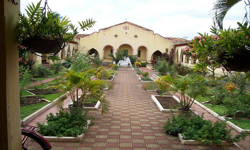 Inner garden of the colony