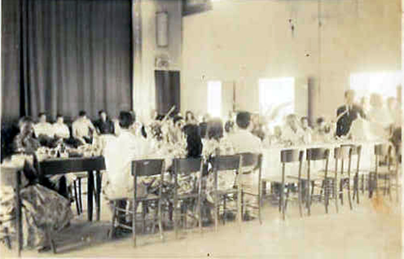 A Catholic wedding reception in Santa