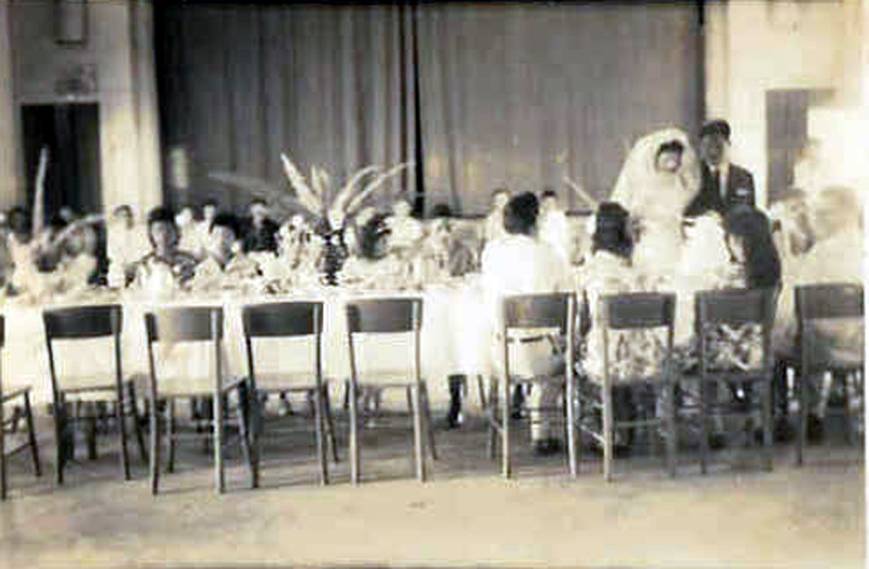 A Catholic wedding reception in Santa Marta
