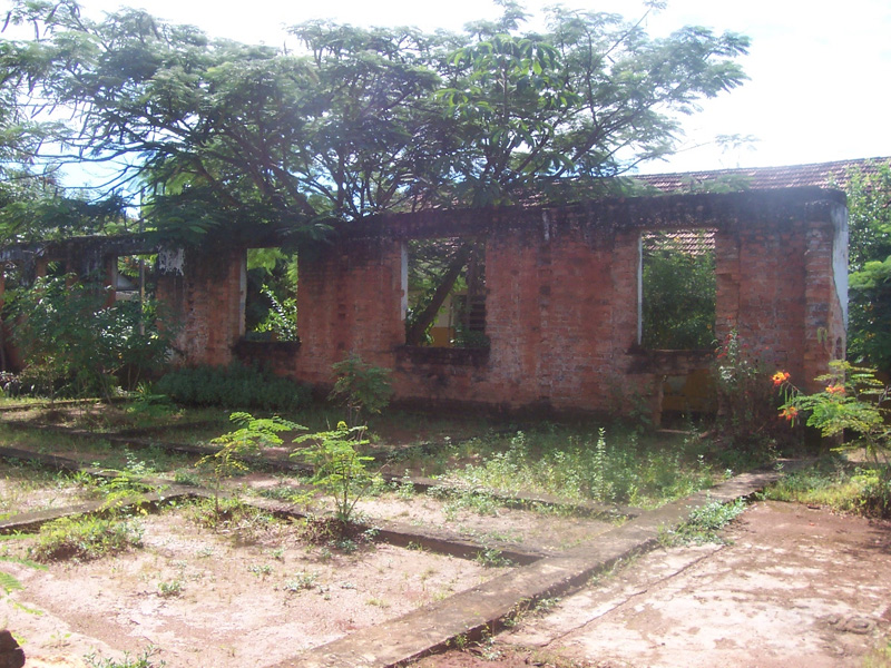 Ruins of the old men’s pavilions