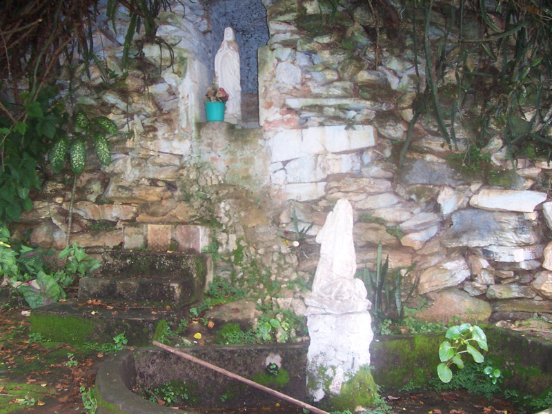 A shrine in the gardens of Santa Marta