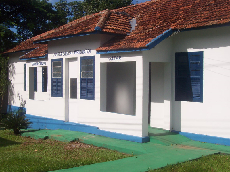 Information centre, school, and clothing store