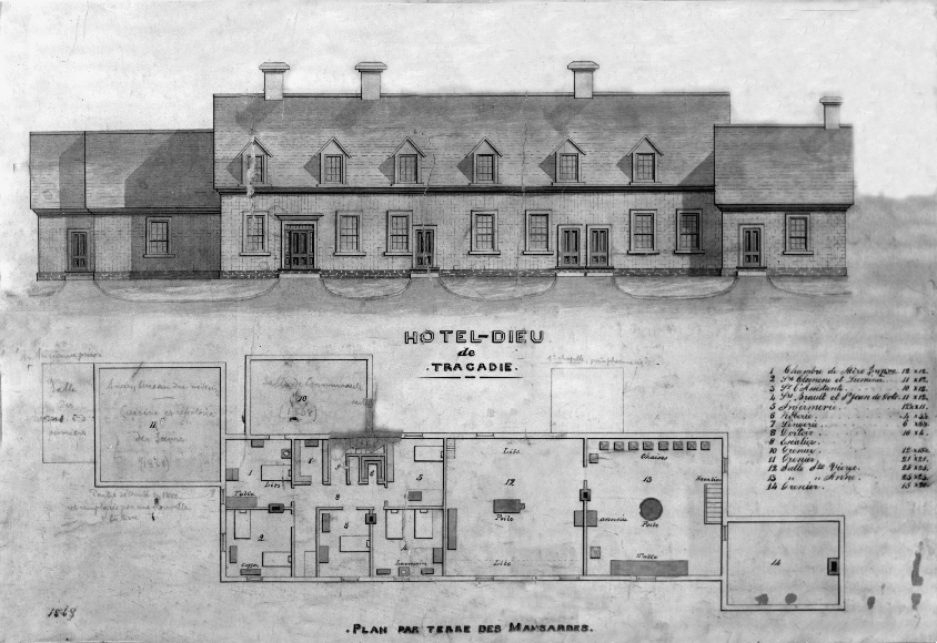 The lazaretto of Tracadie (1868). (Source: Musée Historique de Tracadie)