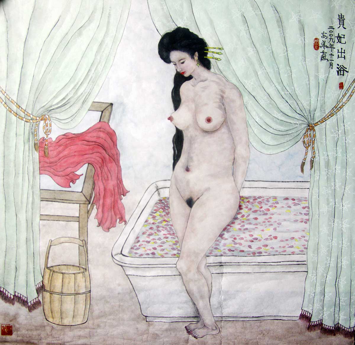Imperial concubine after Shower