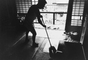 Cleaning a communal room