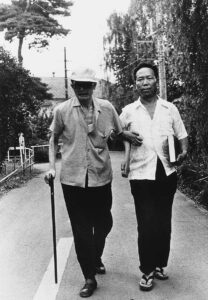 Walking with an older resident