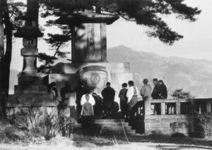 Depositing the ashes