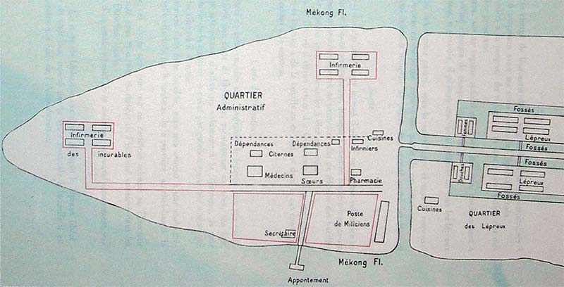 Layout of Culao-Rong leprosarium