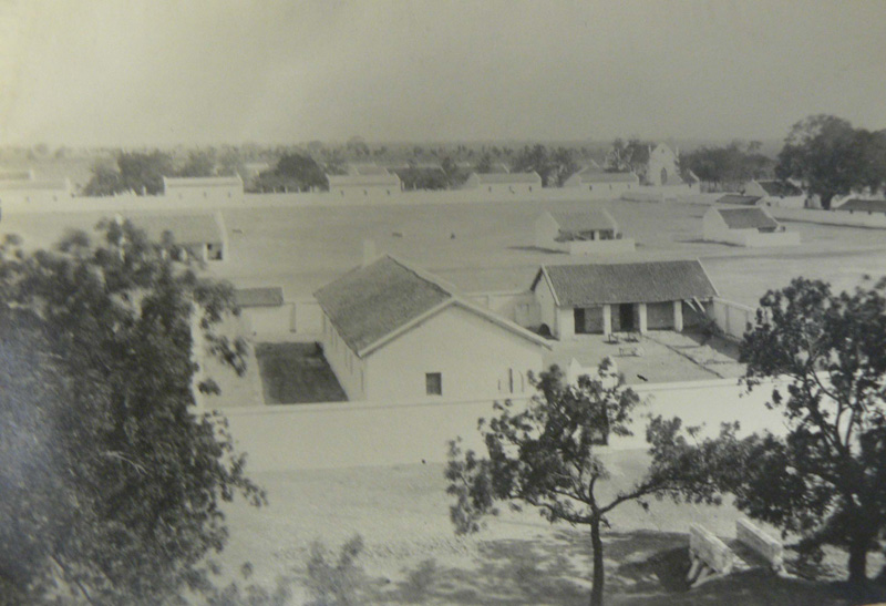 Foreground: Untainted Home for Girls; Background: Women’s Ward with Church. 1915