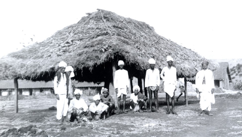 Poladpur church, built by the leprosy patients. May 1905.