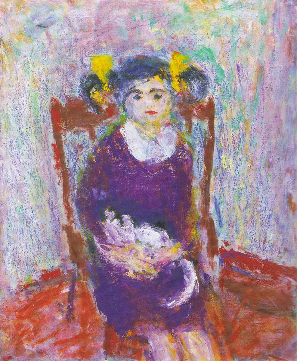 Hiroko Holding a Cat