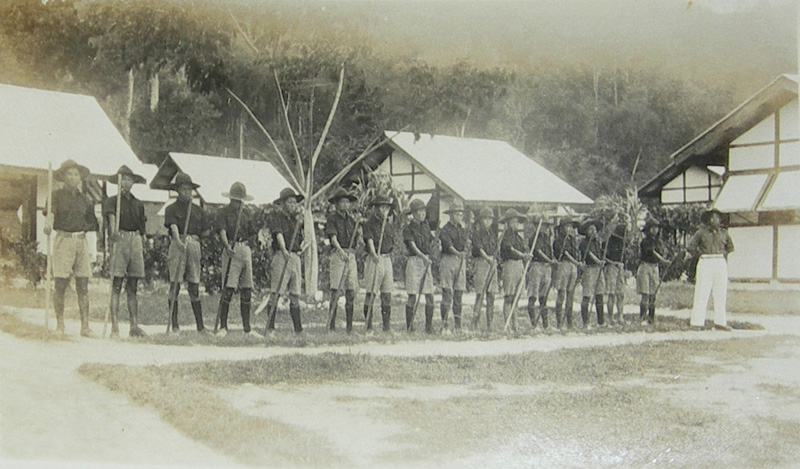 Huts, Pulau Jerejak, 1923.