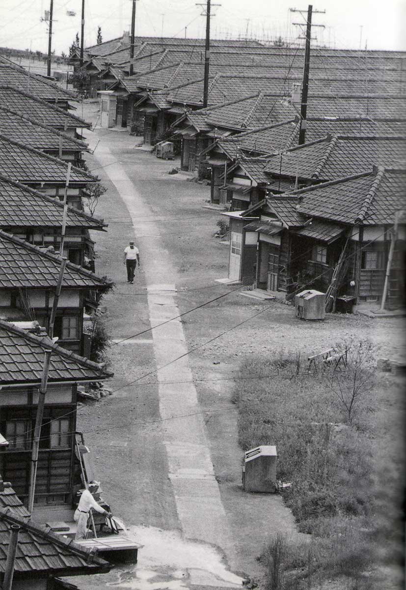 Inside the sanatorium: central road in the section of houses for married couples with mild symptoms