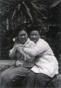 Dormitory friends rest for a minute