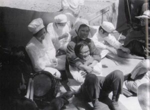 Spending time with the nurses