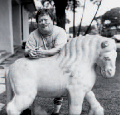 Bernard outside the Honolulu Academy of Arts.Photo by Pamela Parlapiano