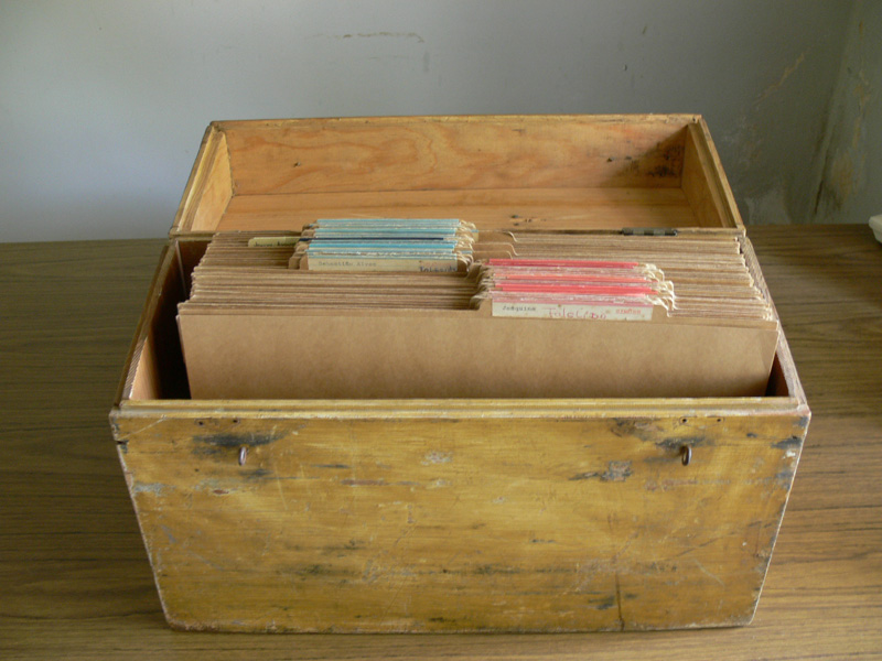 Files in the box used by the mobile patrol