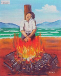 President Lee Jongki being burned alive – final hymn