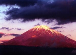 Mount Fuji at dusk