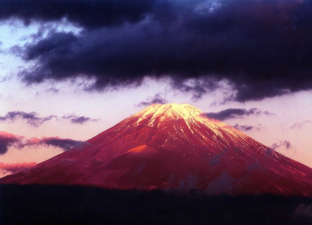 Mount Fuji at dusk