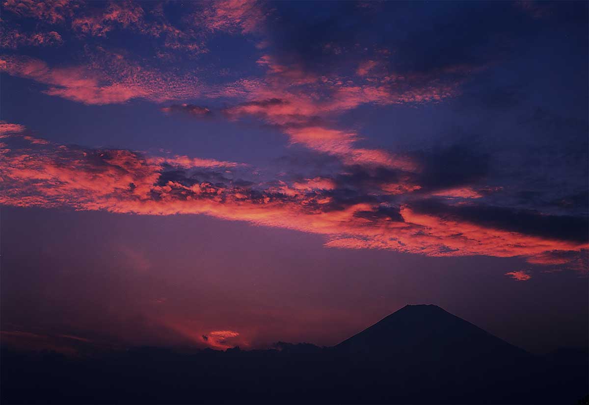 Mount Fuji in Twilight Time