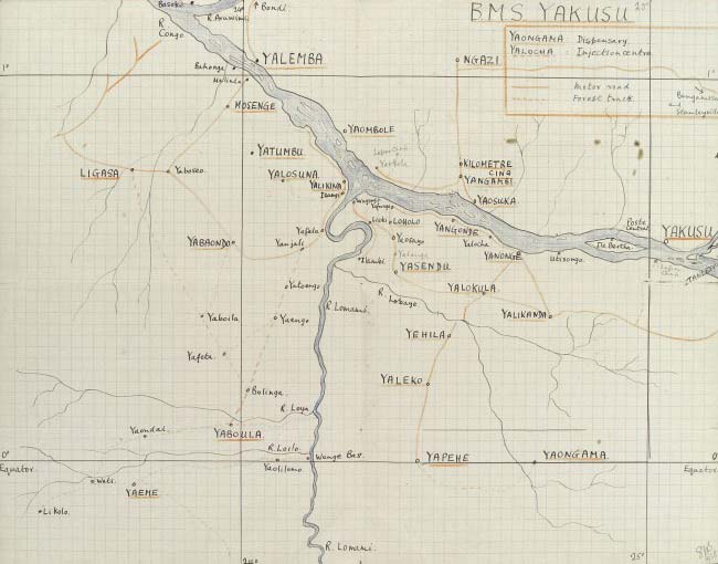 Map from the Stanley Browne Collection (Wellcome Library)